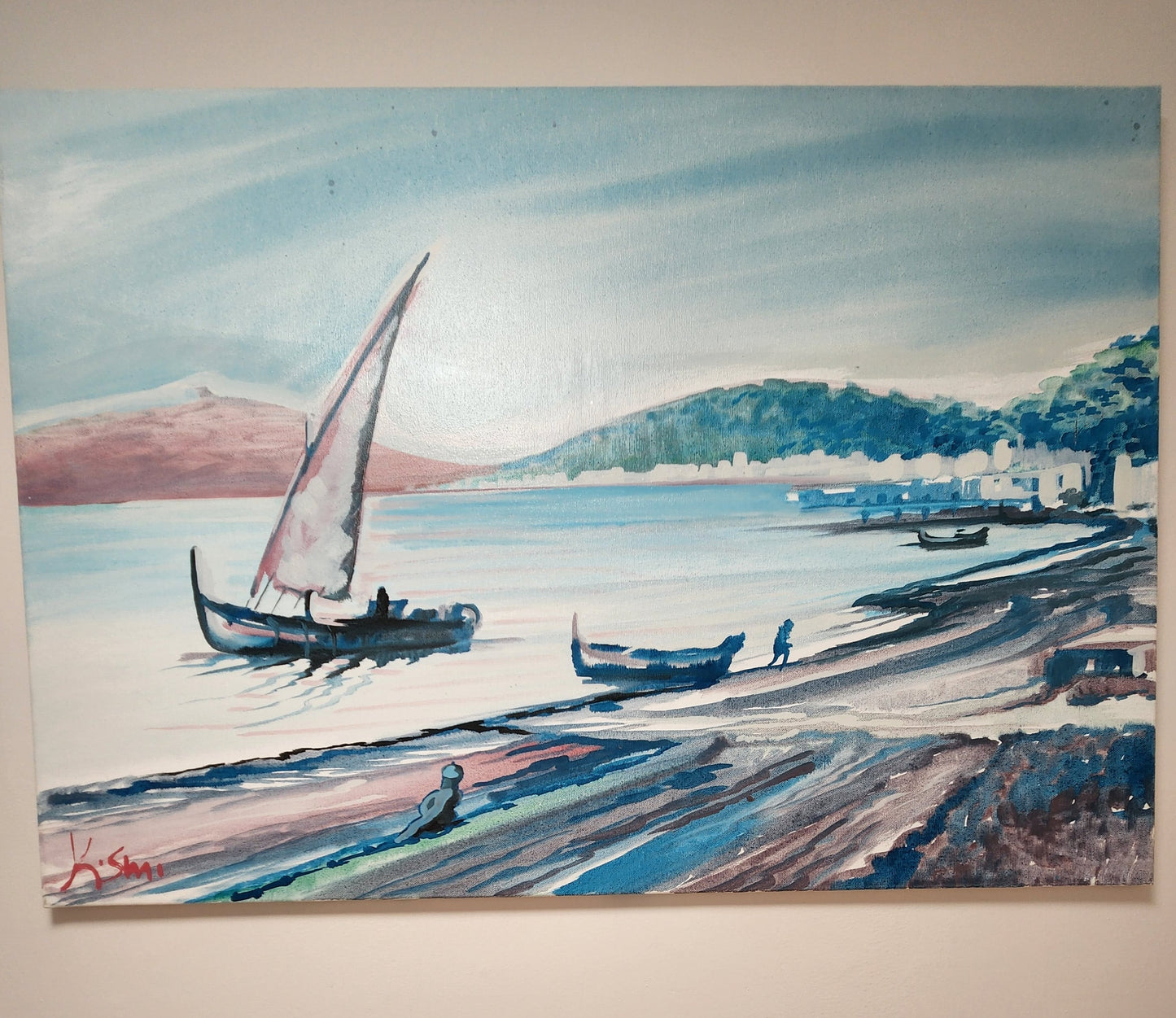 Gaeta Beach By Italian Artist Auturo Kosmo