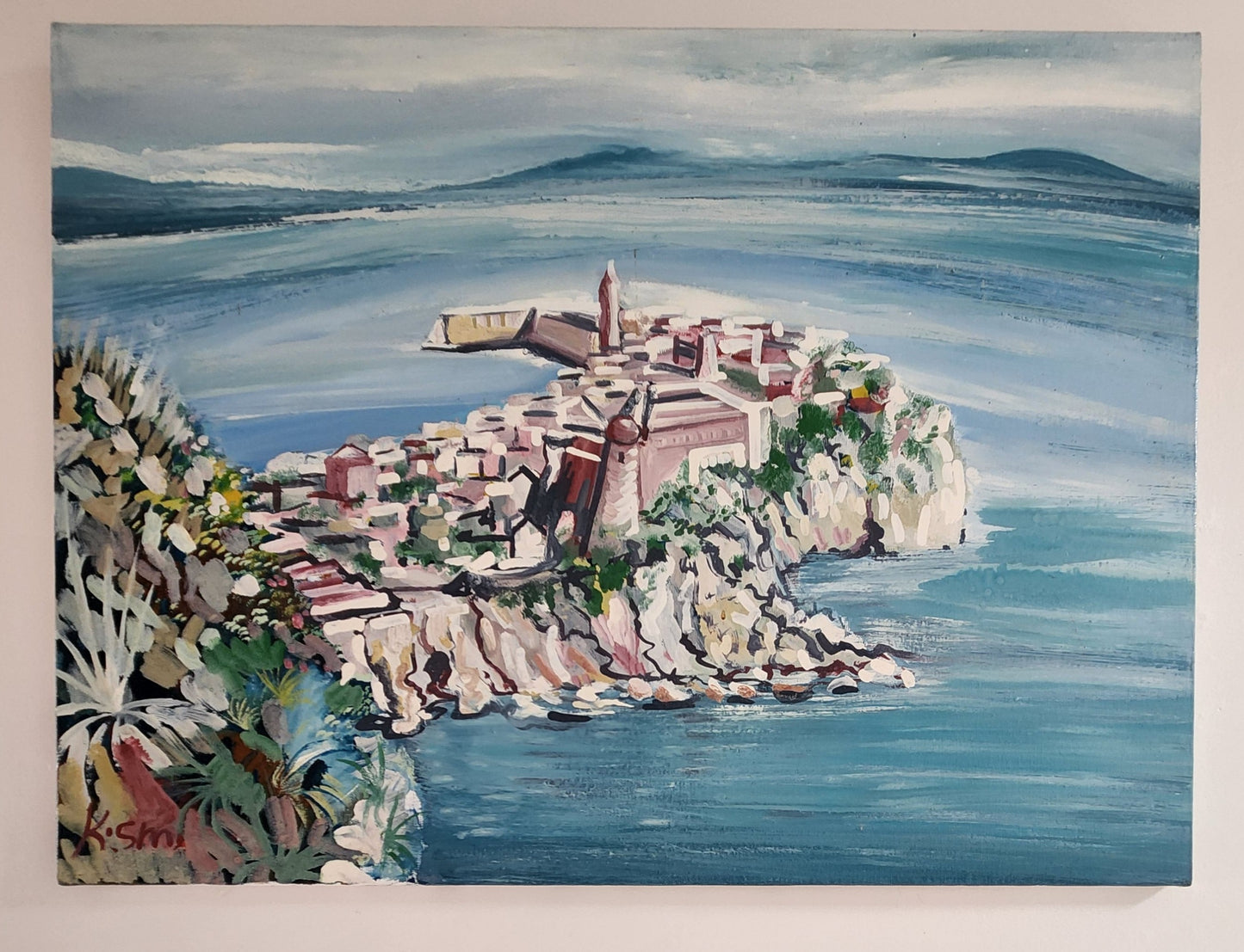 Old Gaeta Italy By Italian Artist Auturo Kosmo